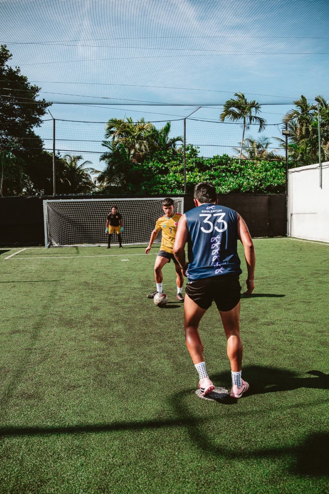 Miami 1v1 — palms and turf, Miami location