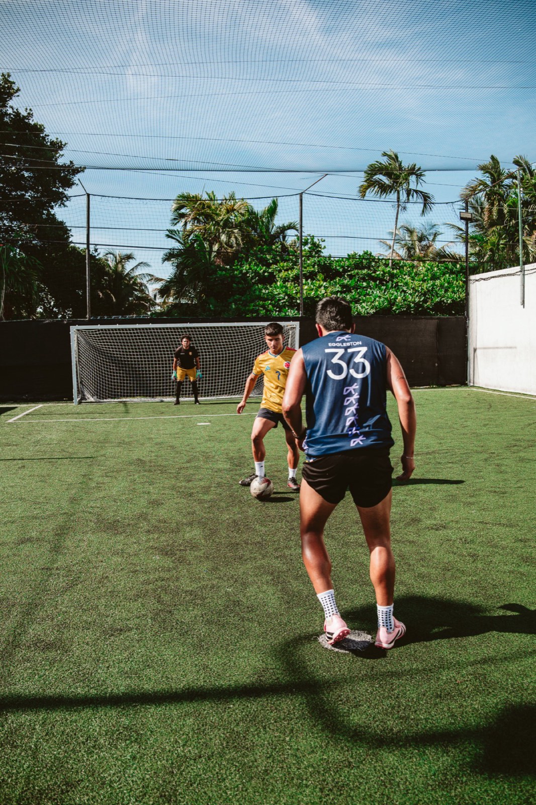 Miami 1v1 — palms and turf, Miami location